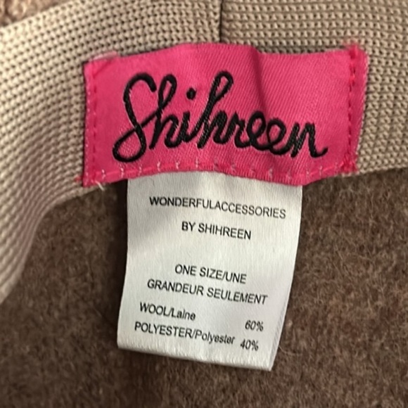 Shireen Boiled Wool Brim Hat with Cord and Button Accent in Brown - Picture 2 of 7